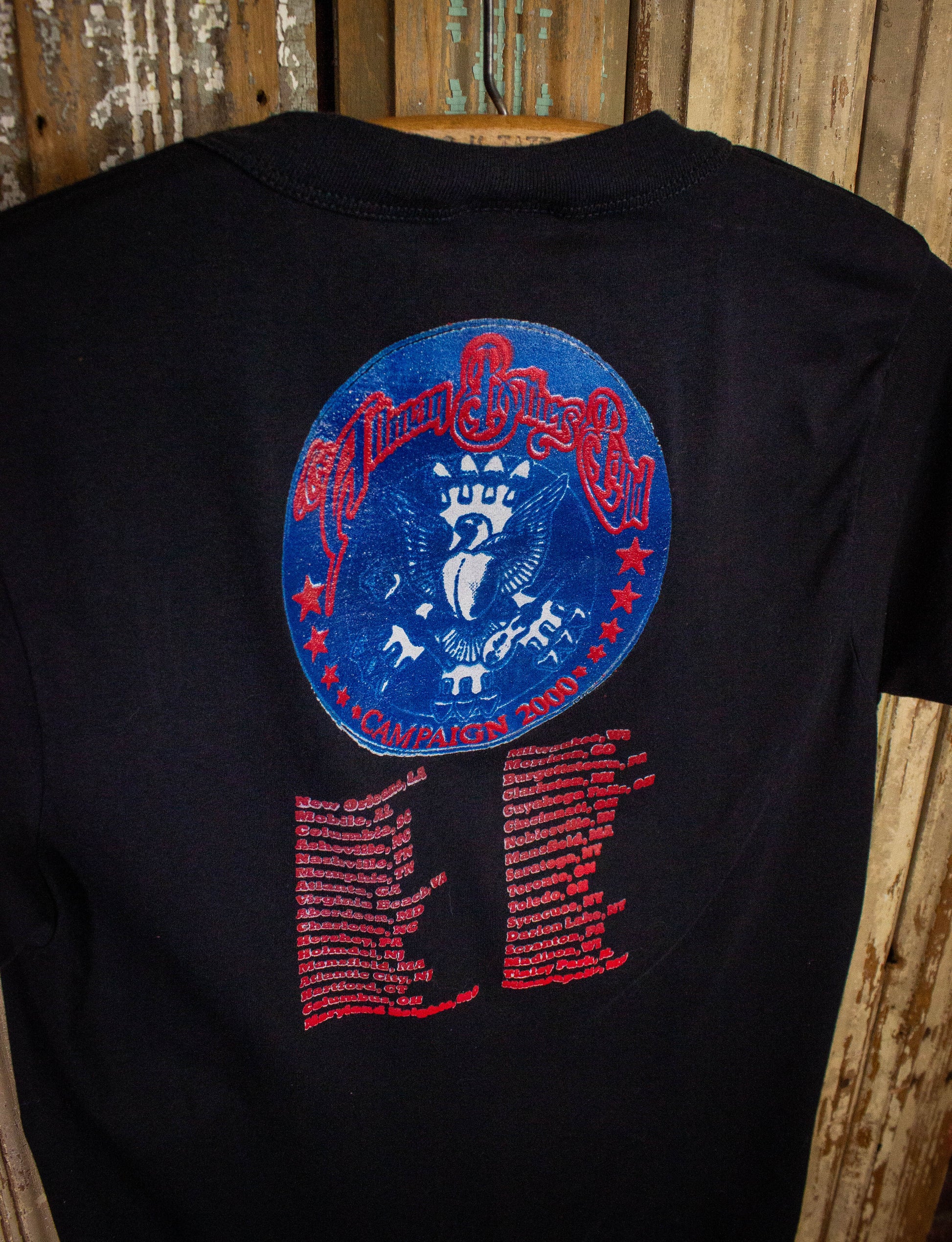 Vintage Allman Brothers Band Tour Bootleg Concert T Shirt 2000 Black Small
