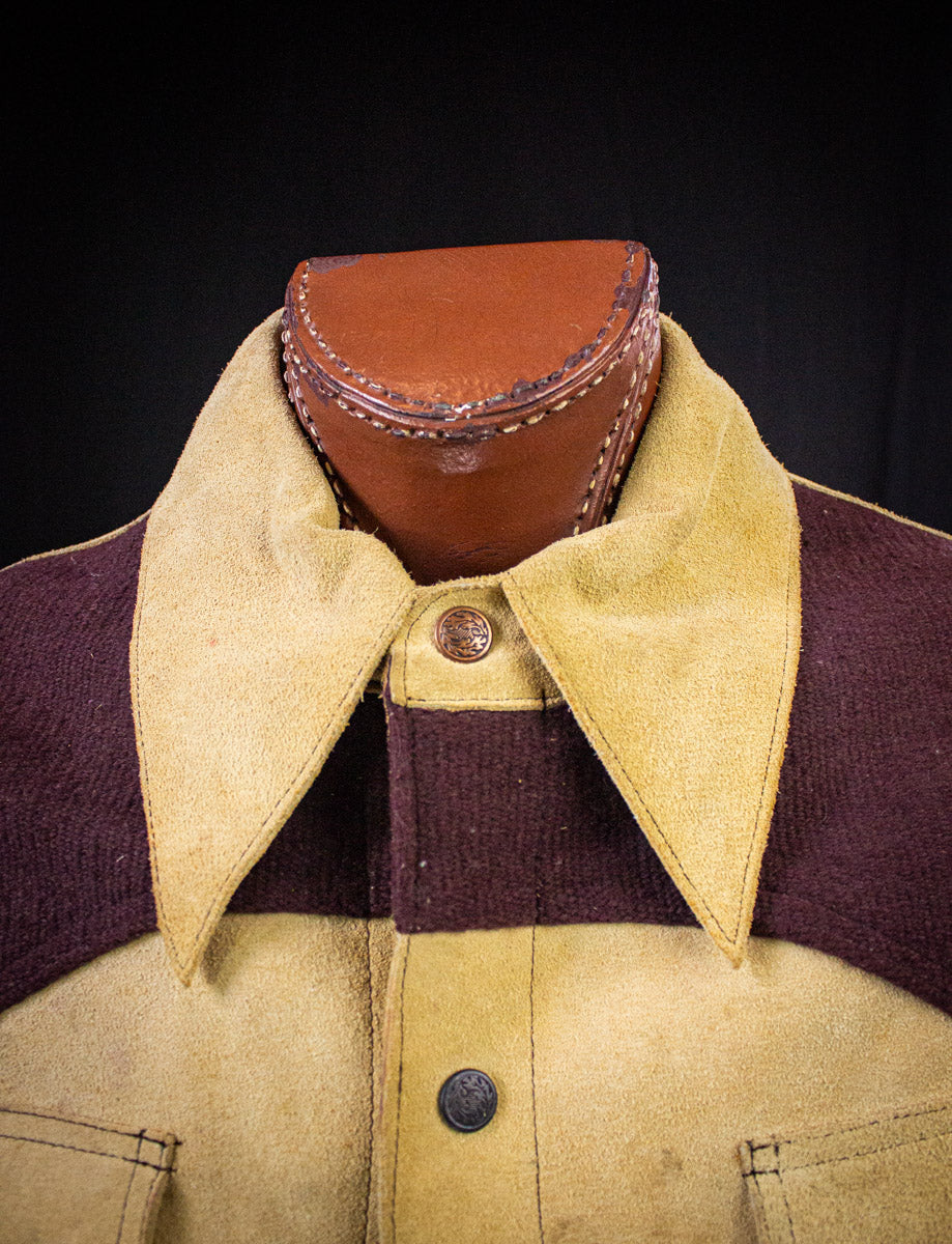 Vintage Americraft Chimayo Suede Jacket 70s 2XL