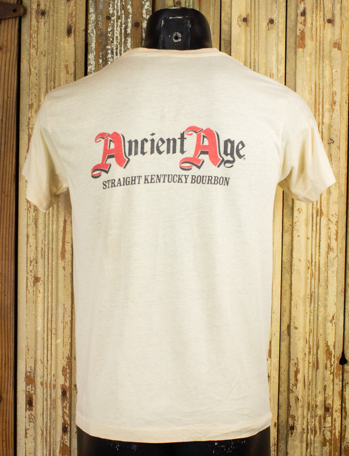 Vintage Ancient Age Bourbon Graphic T Shirt 80s Small