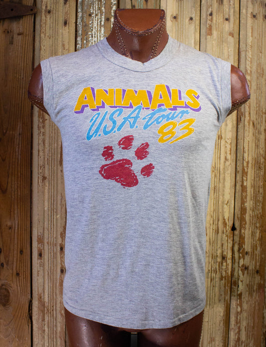 Vintage Animals Ark Cut Off Concert T-Shirt 1983 M
