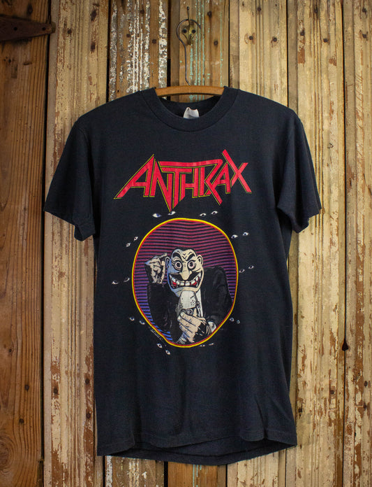 Vintage Anthrax Don't You F@#k'n Look at Me Concert T Shirt 1989 Black Medium