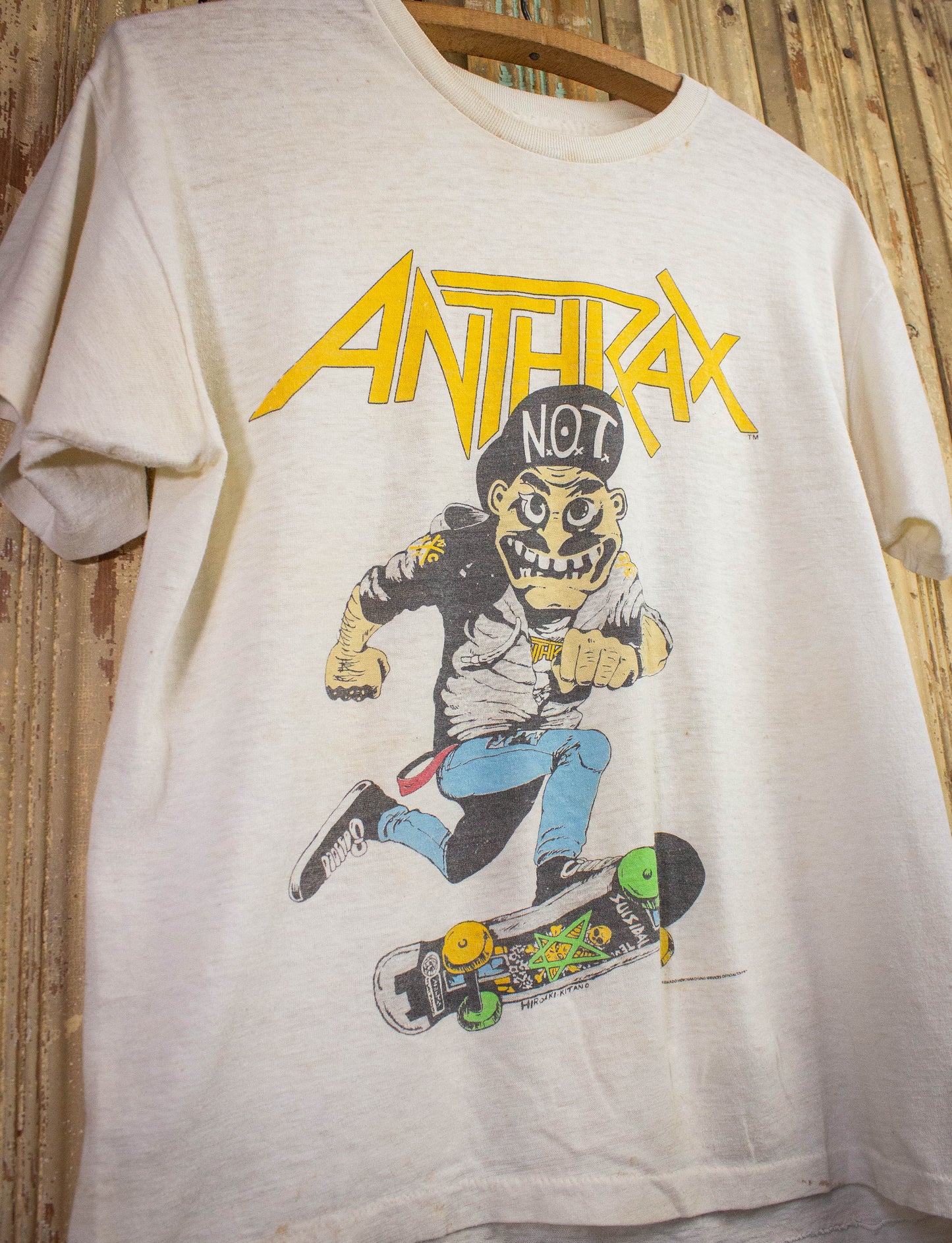 Vintage Anthrax Mosh It Up Concert T Shirt 1987 White Small