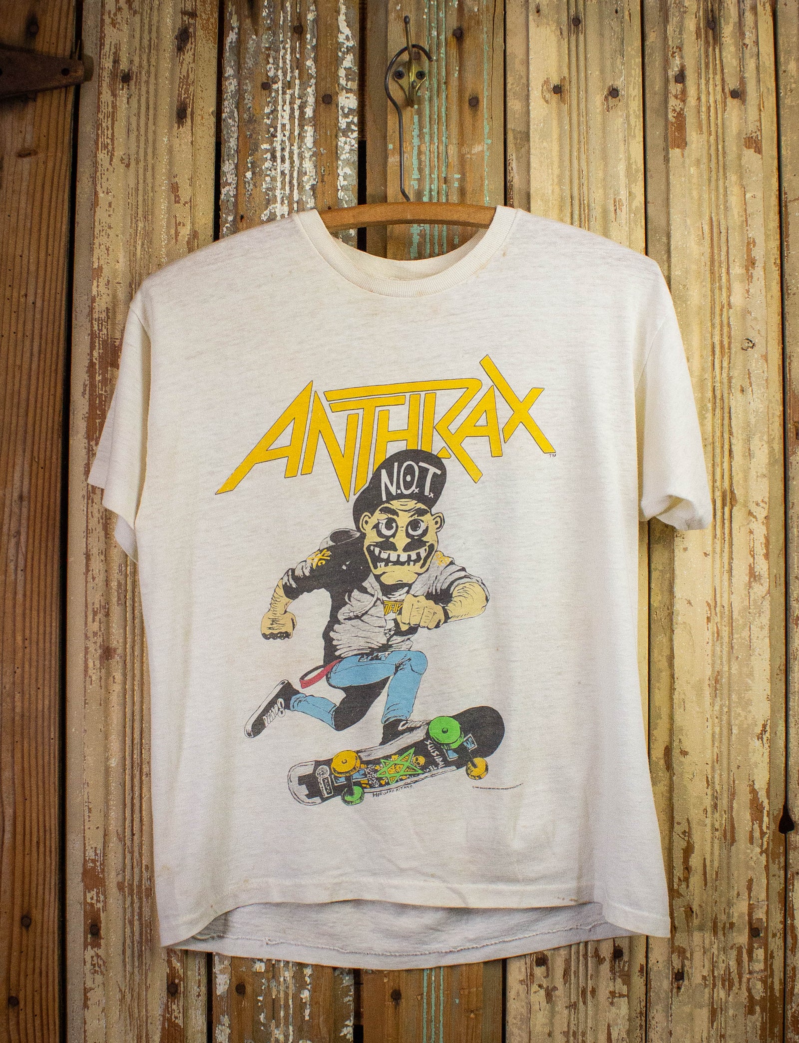 Vintage Anthrax Mosh It Up Concert T Shirt 1987 White Small