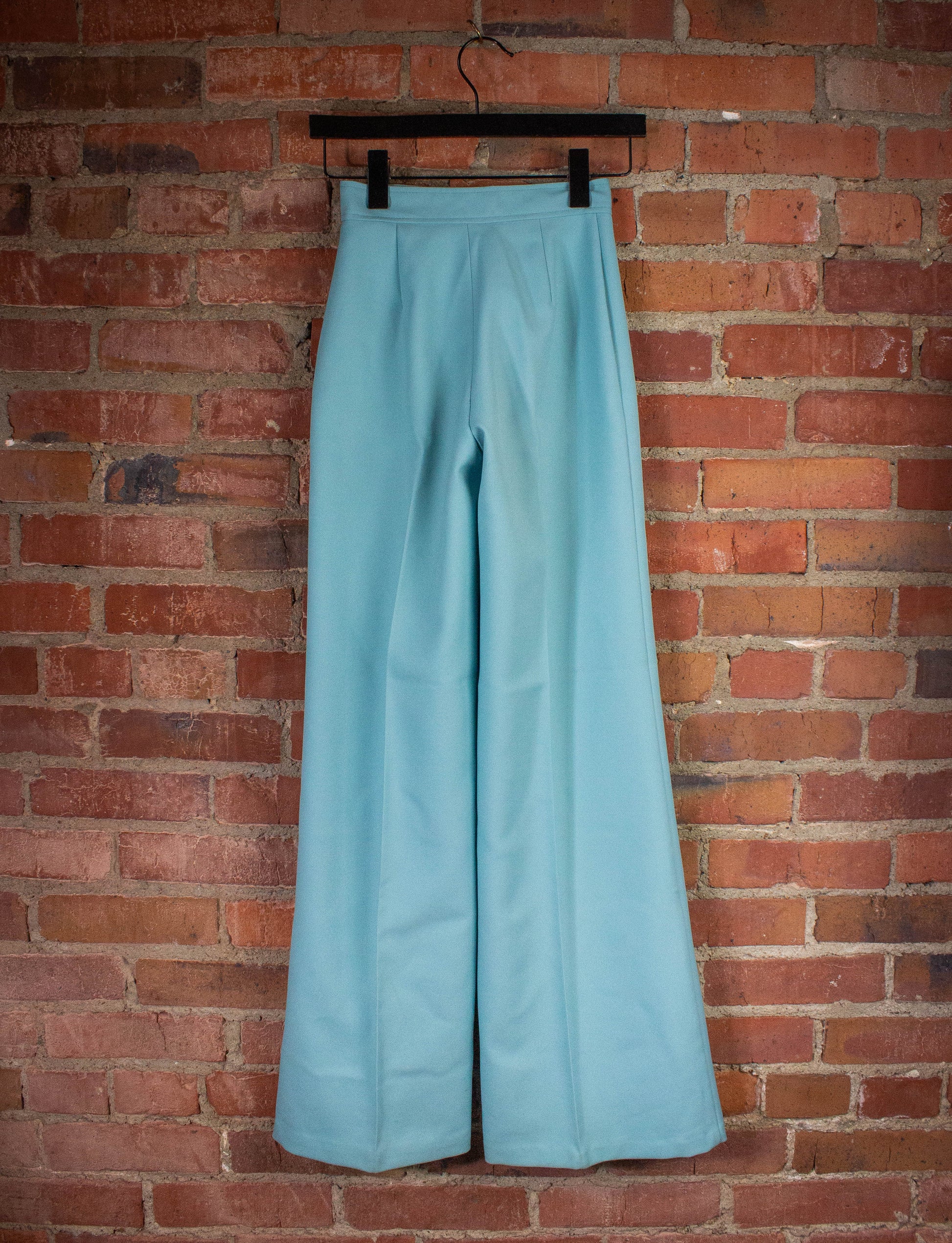 70s Slate Blue Cuffed Bell Bottoms - Extra Small, 24 – Flying Apple Vintage