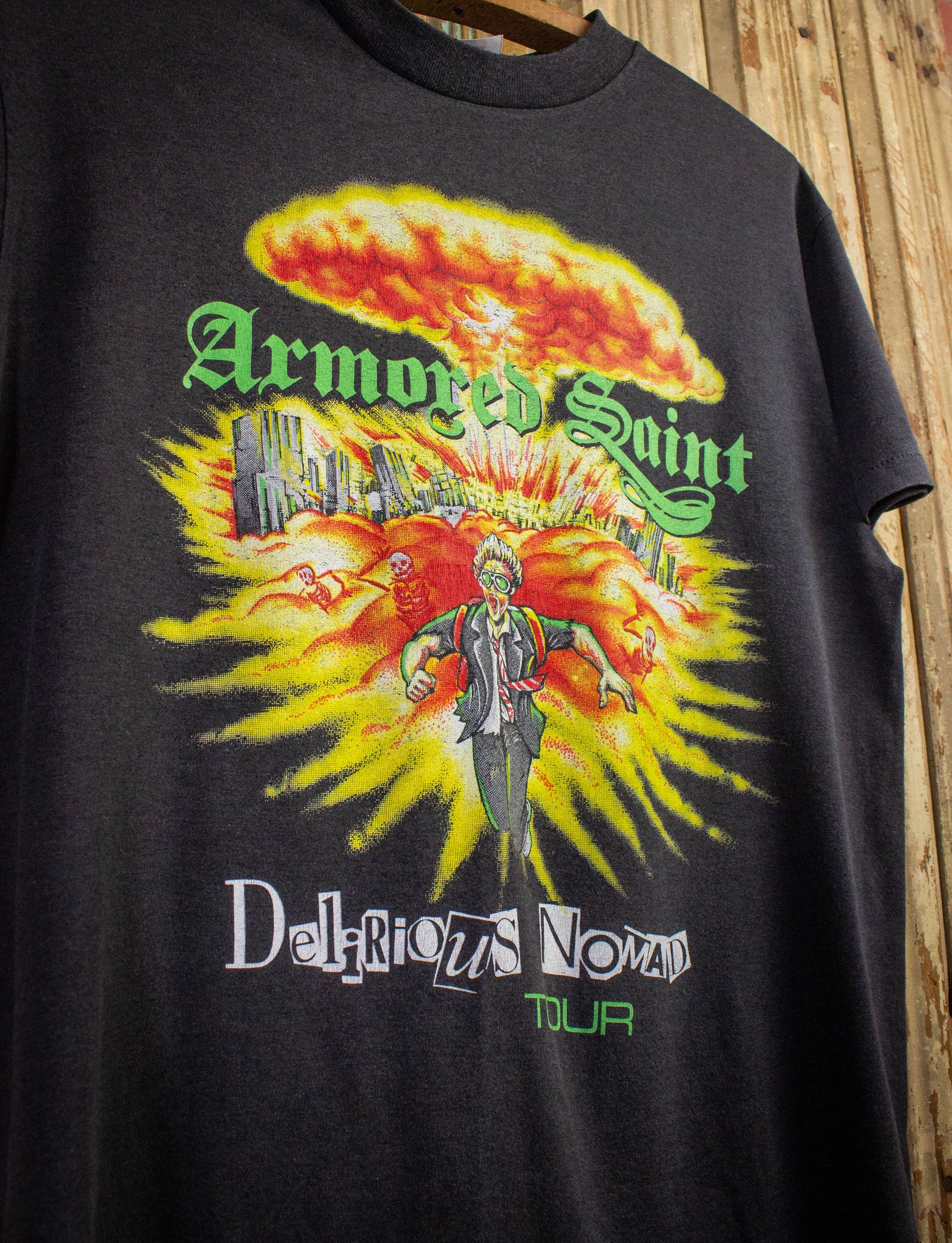 Vintage Armored Saint Delirious Nomad Concert T Shirt 1987 Black Medium