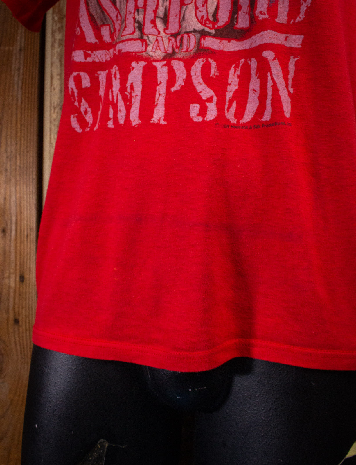 Vintage Ashford and Simpson Real Love Concert T Shirt 1986 Red Medium