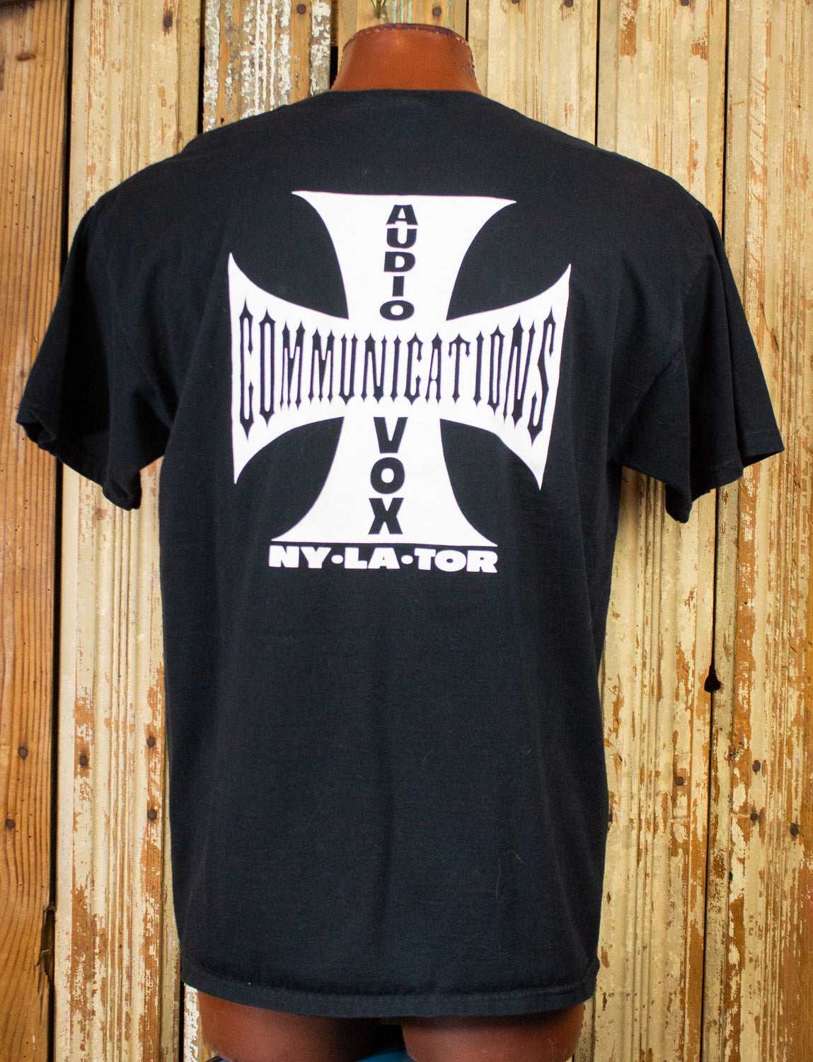 Vintage Audio Vox Communications Graphic T Shirt 2000s Black XL