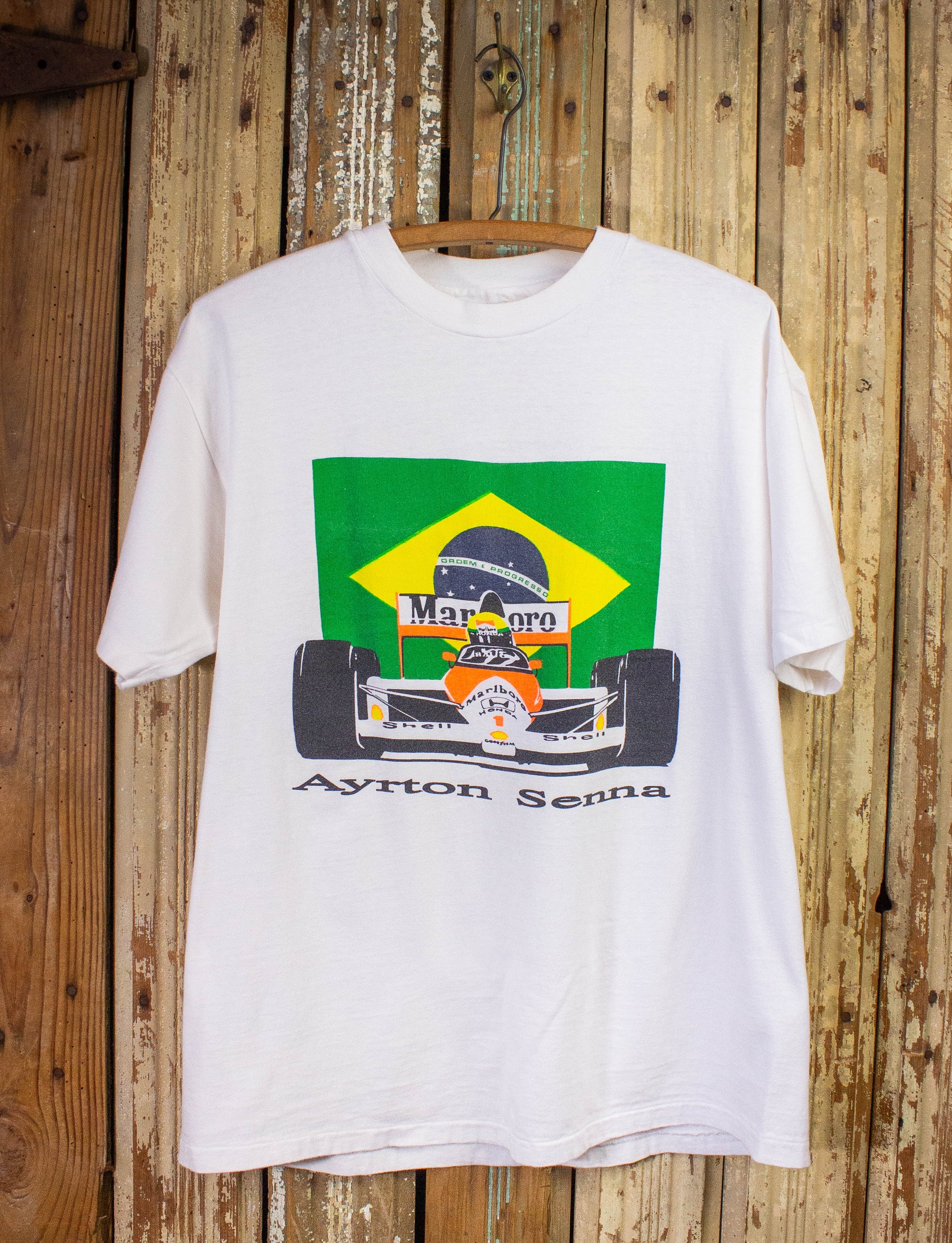 T-Shirt Marlboro Mclaren Car Ayrton Senna – F1 Car Cave