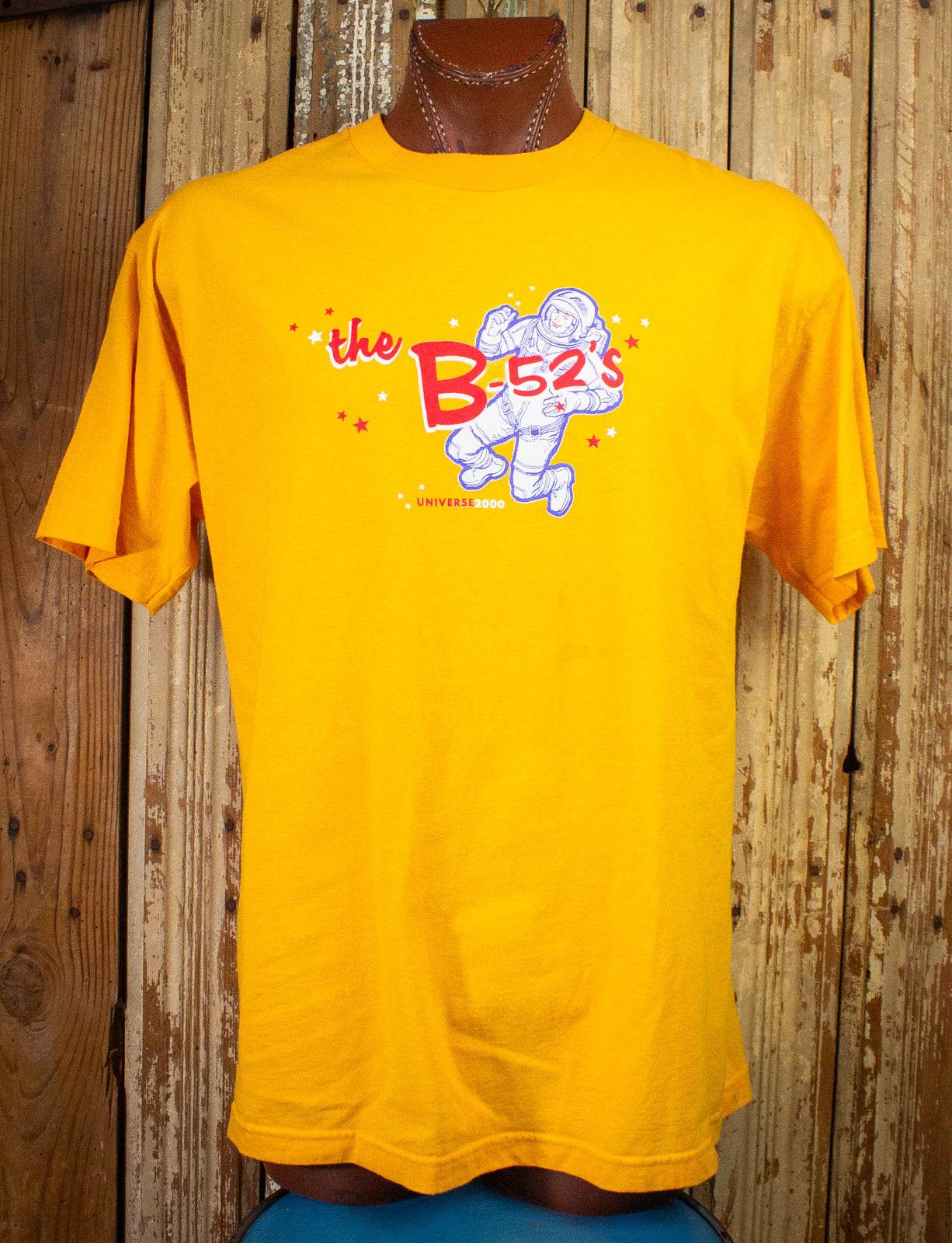 Vintage B-52's Universe 2000 Concert T Shirt Yellow XL