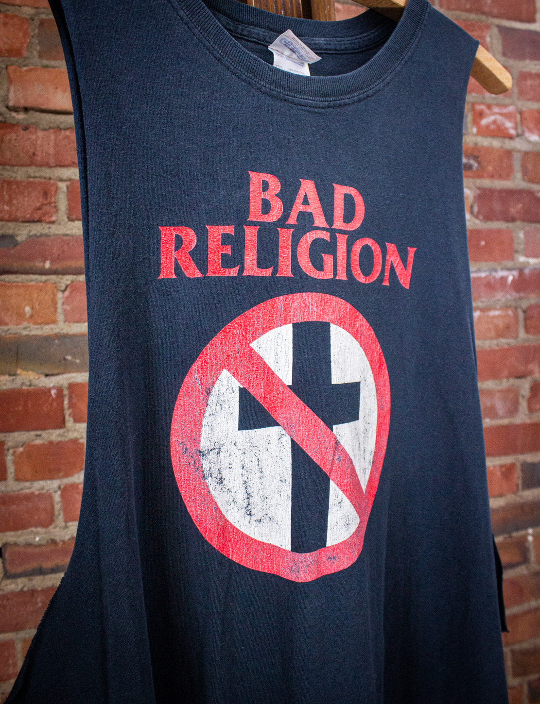 Vintage Bad Religion Cut Off Concert T Shirt y2k Black 2XL