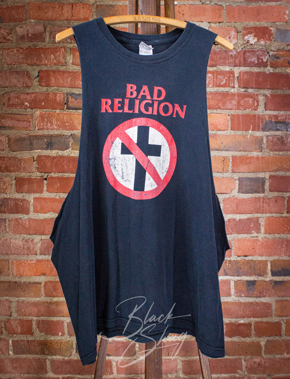 Vintage Bad Religion Cut Off Concert T Shirt y2k Black 2XL
