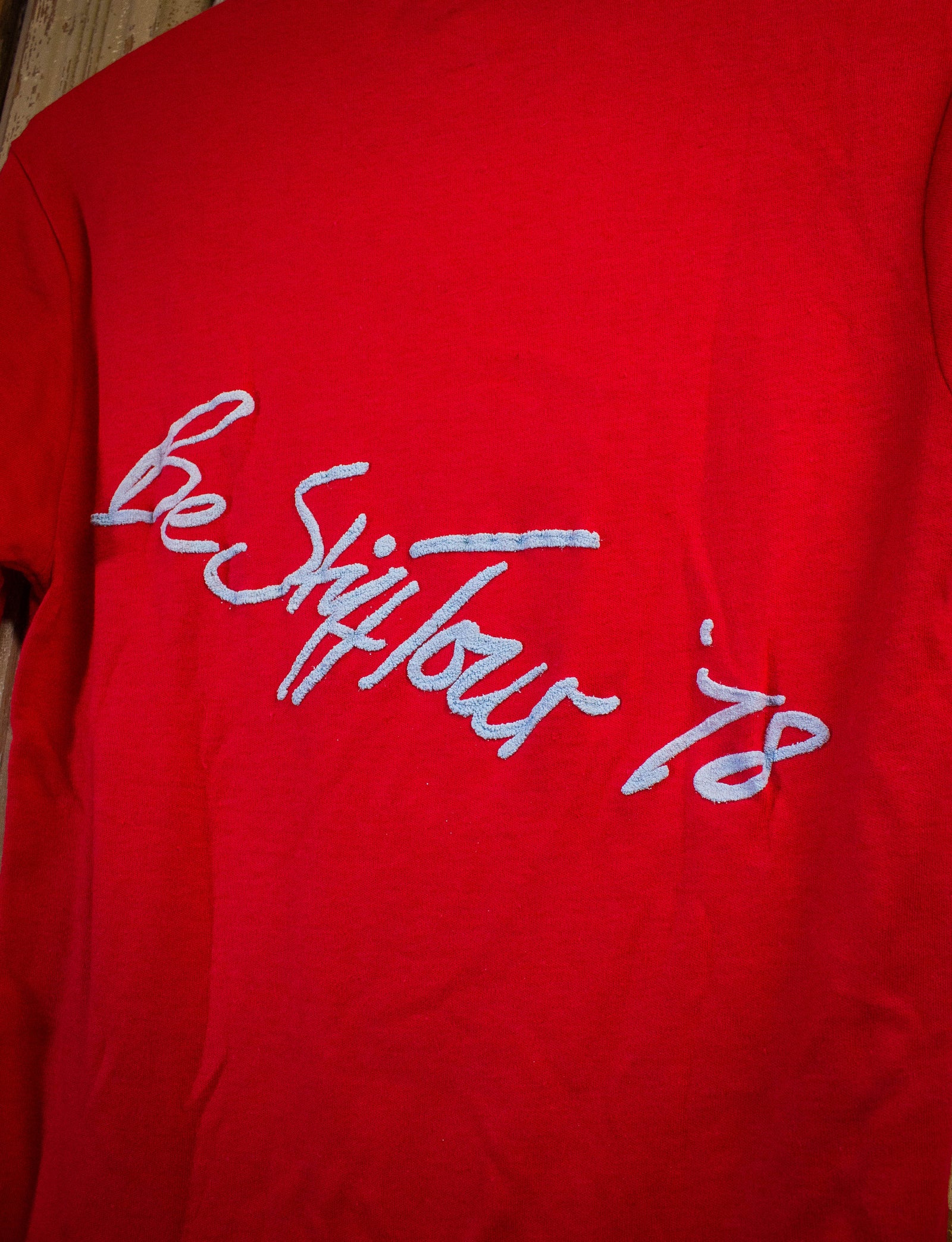 Vintage Be Stiff Tour Concert T Shirt 1978 Red XS