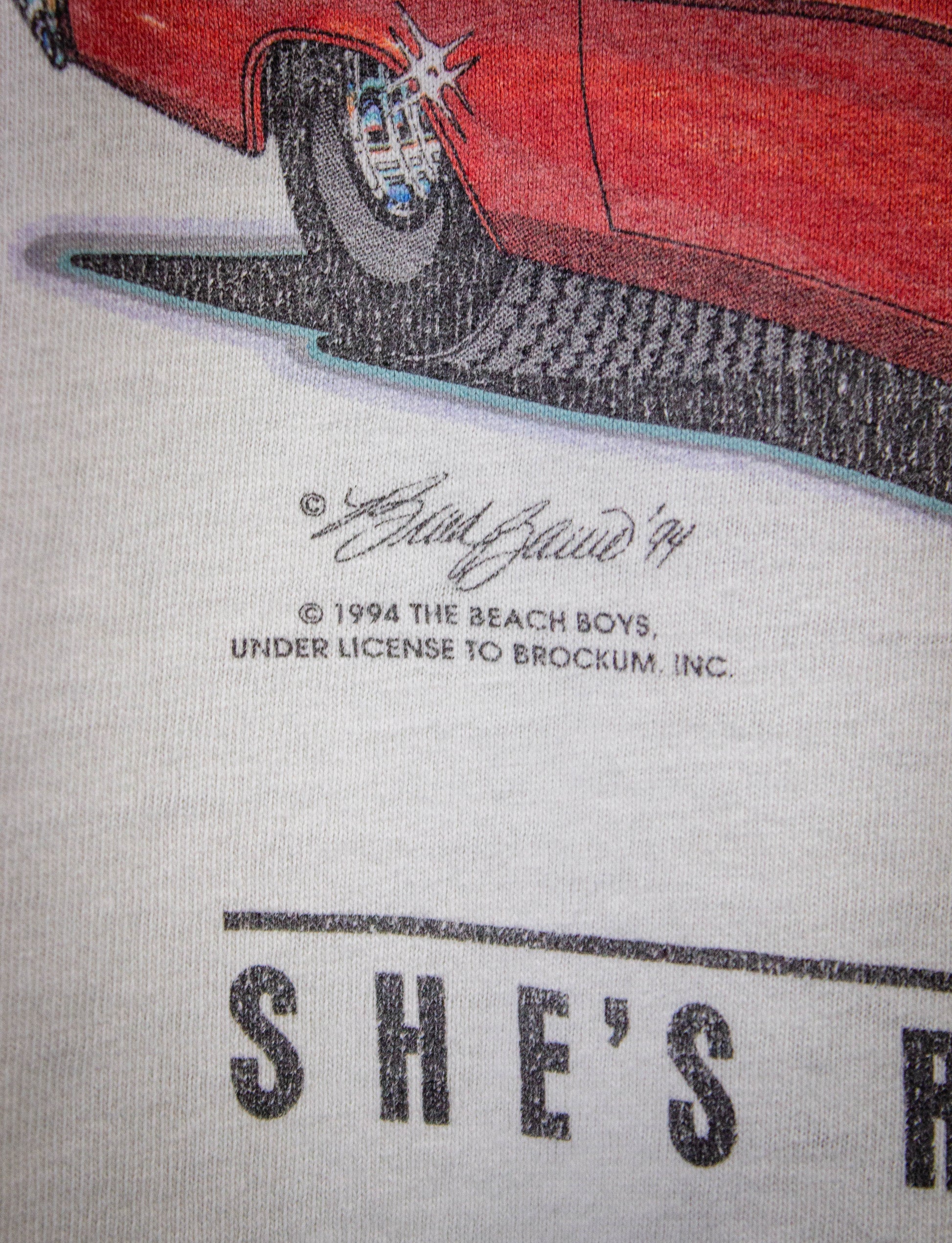 Vintage Beach Boys My 409 Concert T Shirt 1994 White XL
