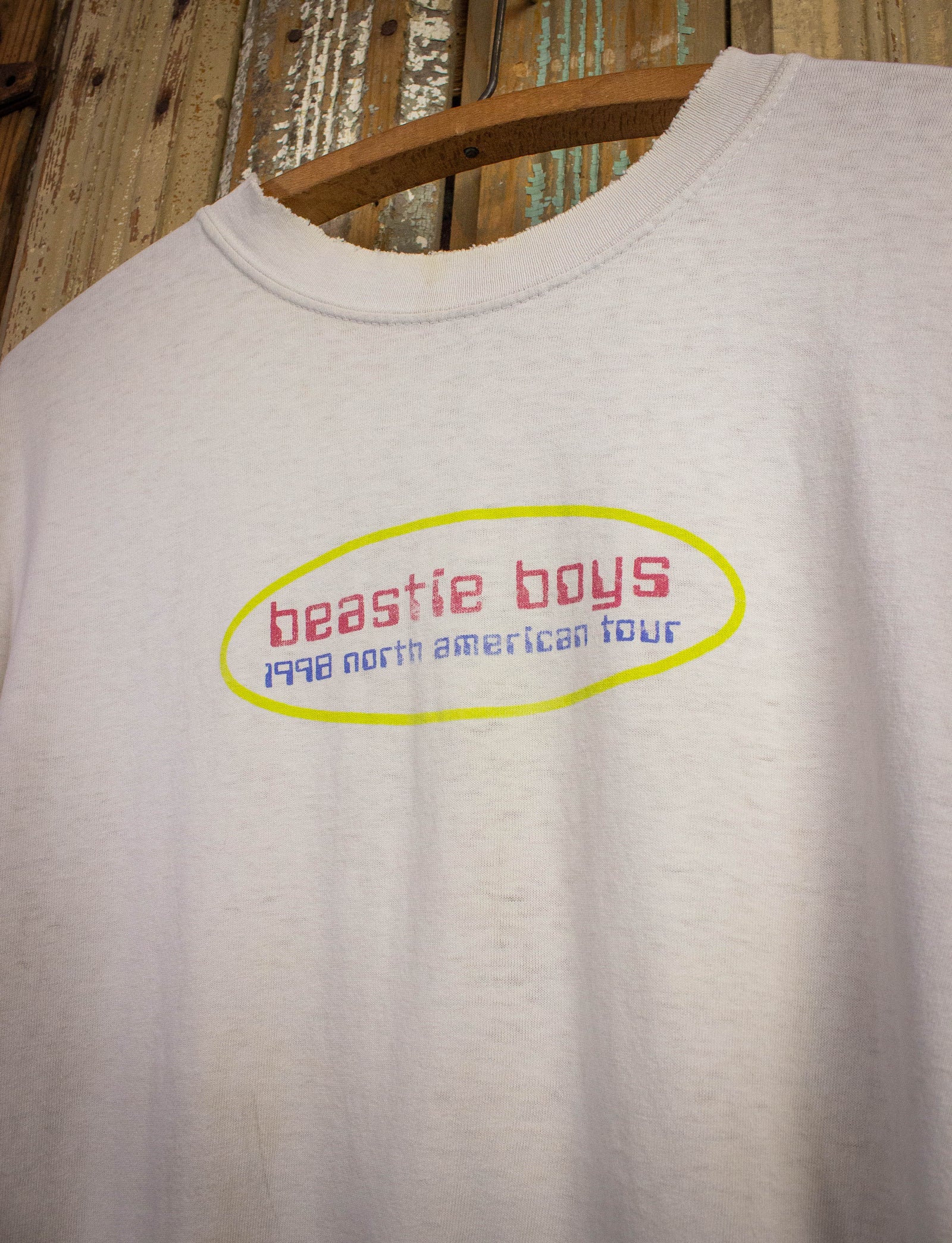 Vintage Beastie Boys North American Tour Concert Rap Tee 1998 White Large