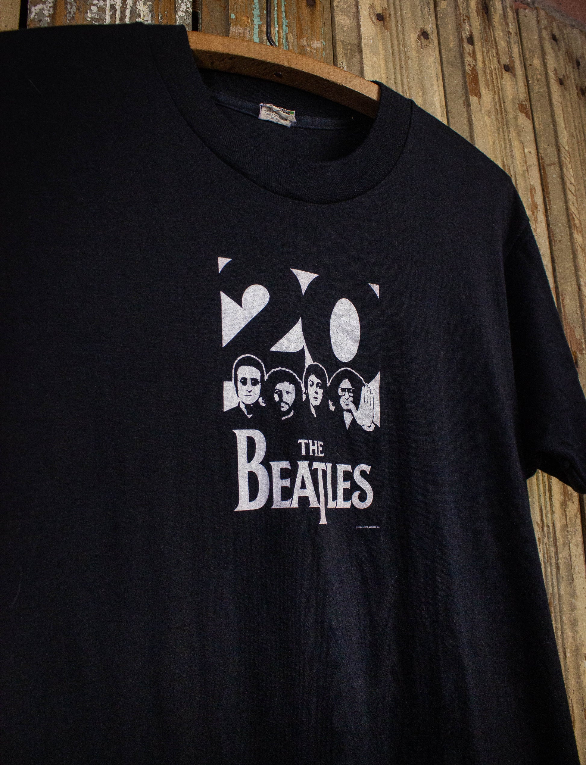 Vintage Beatles 20 Promo T Shirt 1984 Black Small