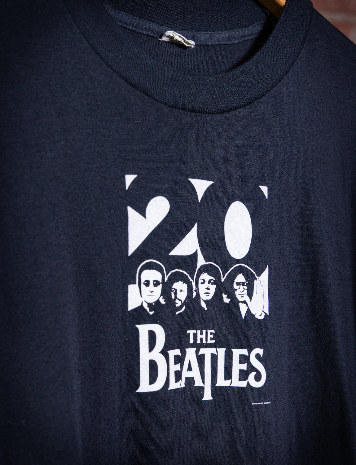 Vintage Beatles 20 Promo T Shirt 1984 Black Small
