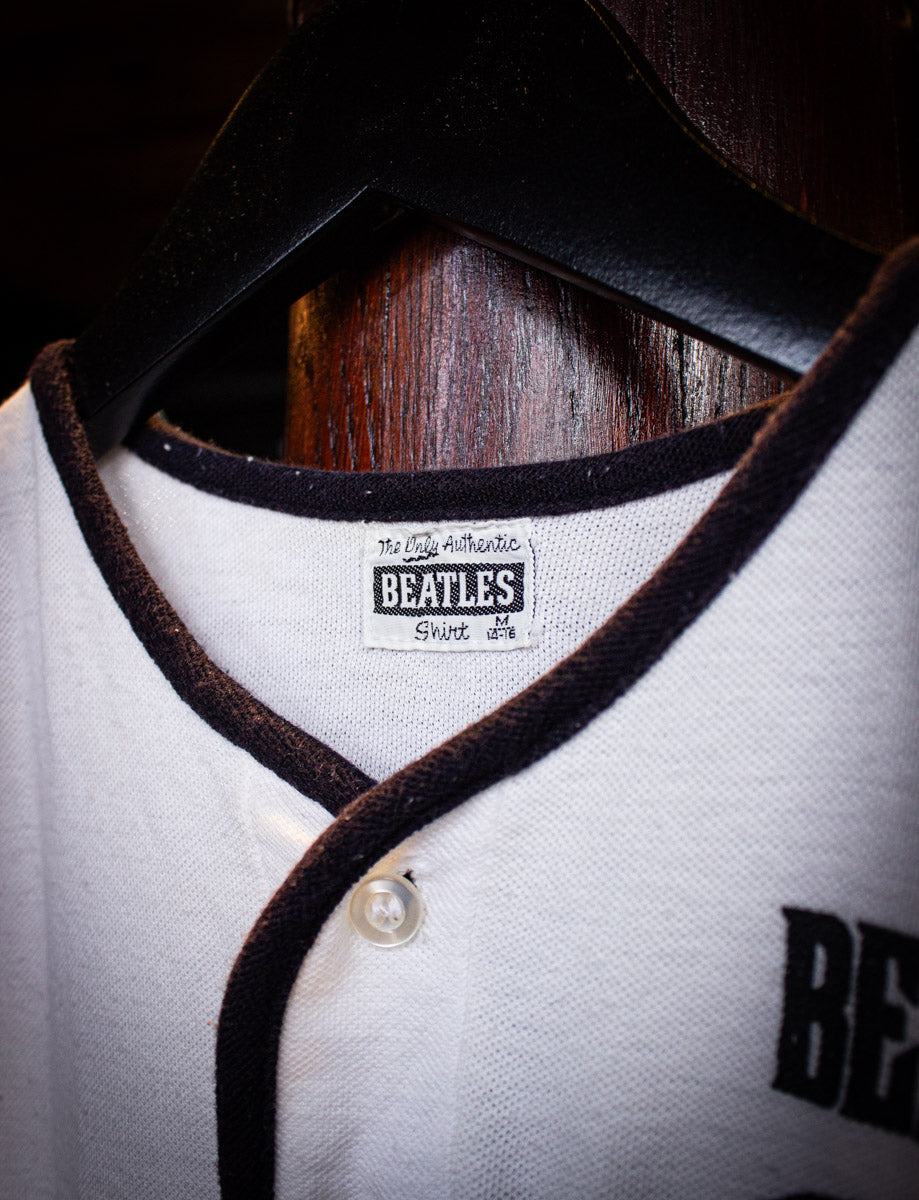 Vintage Beatles Henley Concert T Shirt 1965 White Small