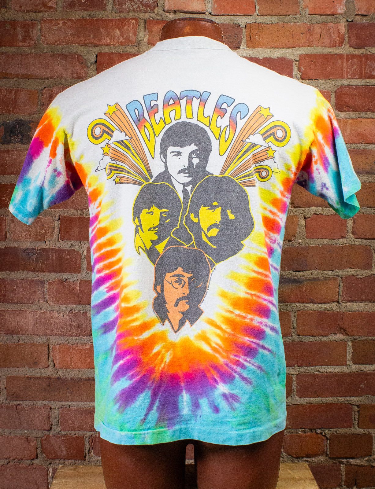 Vintage Beatles Tie Dye T Shirt 90s