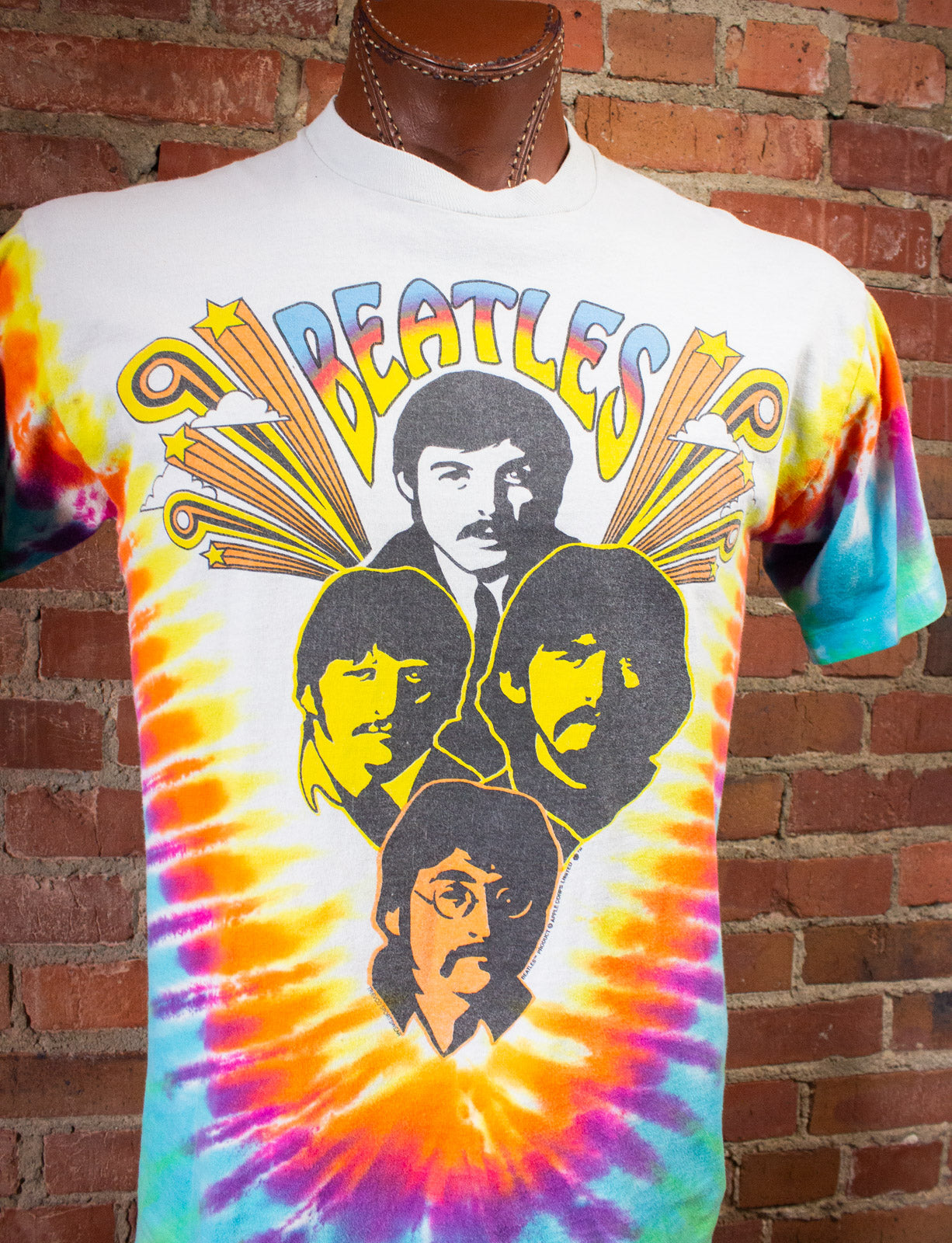 Vintage Beatles Tie Dye T Shirt 90s