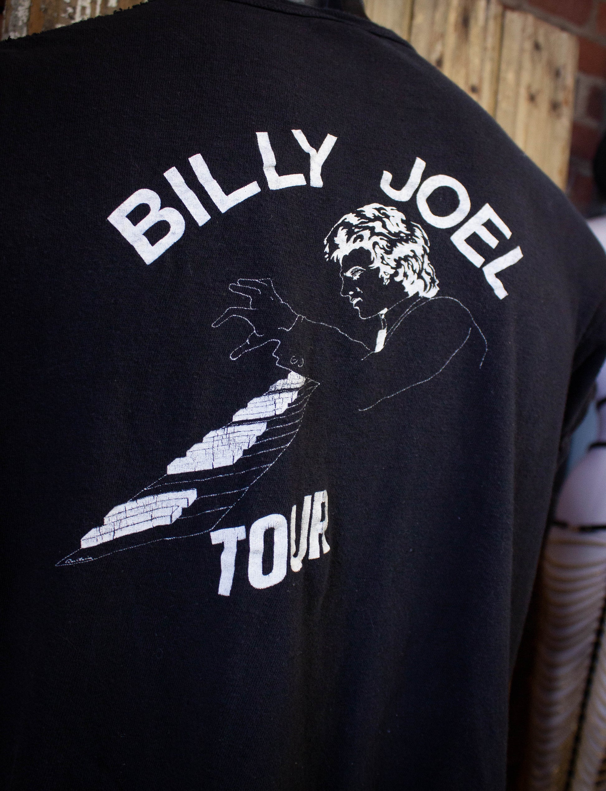 Vintage Billy Joel On Tour Bootleg Concert T-Shirt 1970s L