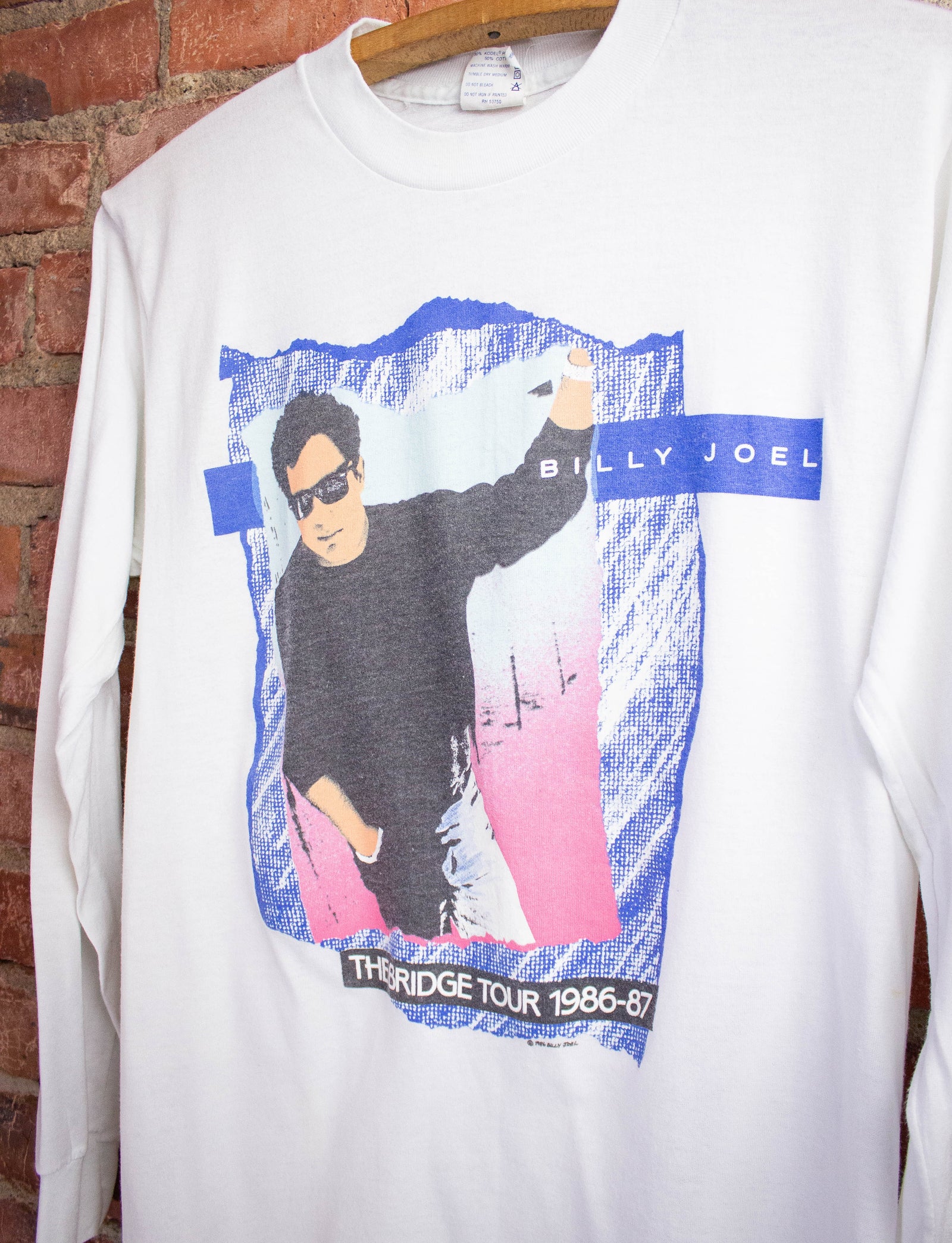 Vintage Billy Joel The Bridge Tour Concert T-Shirt 1986 S