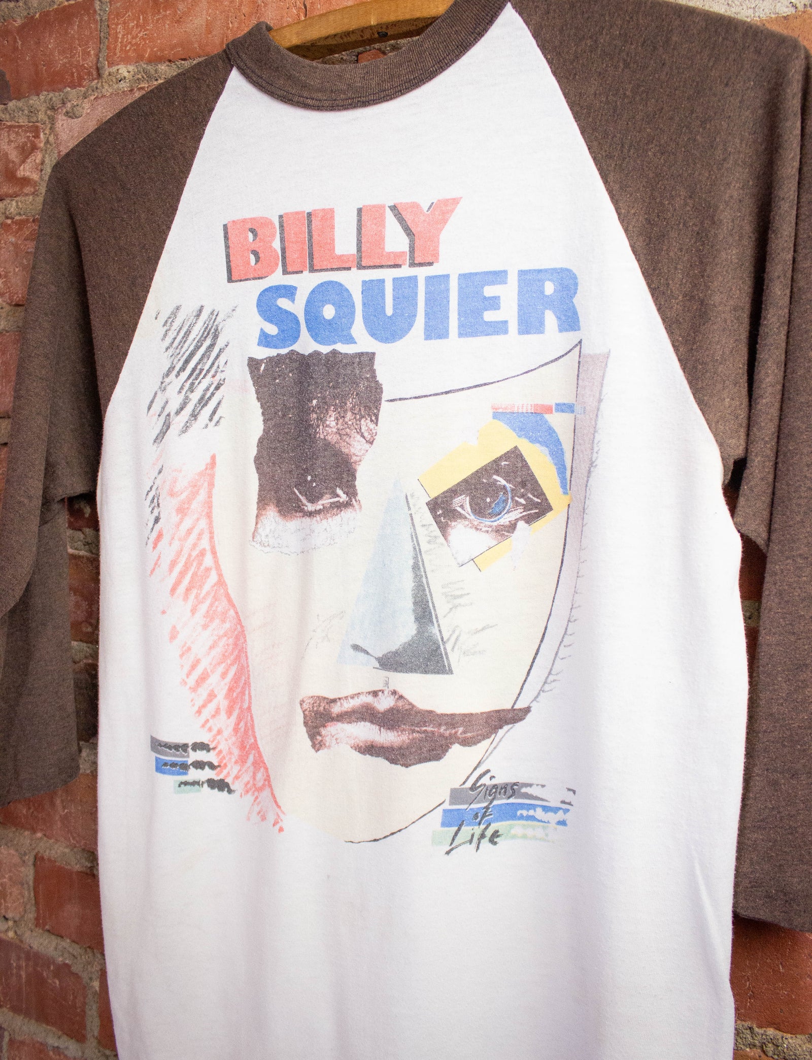 Vintage Billy Squier Signs Of Life Tour Concert T-Shirt 1984 S