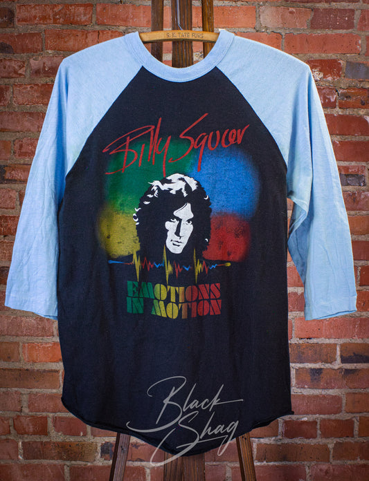Vintage Billy Squier Emotions in Motion Raglan Concert T Shirt 1983 Medium