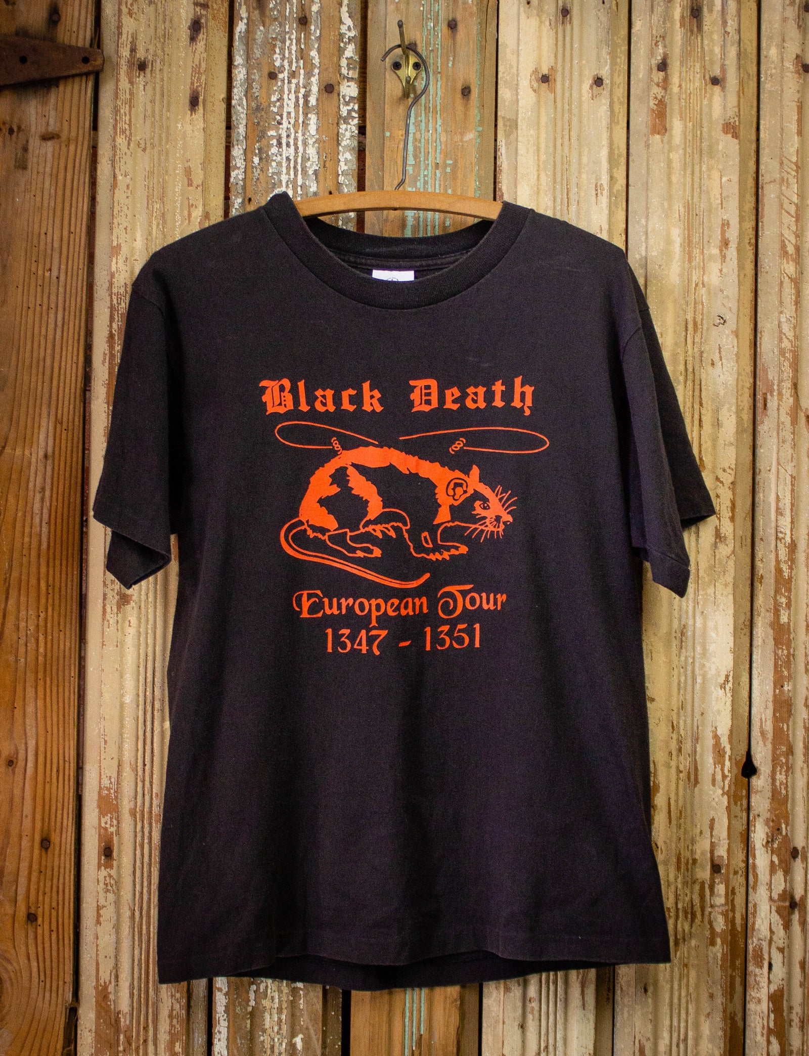For pokker kant Blossom Vintage Black Death European Tour Graphic T Shirt Black Medium – Black Shag  Vintage