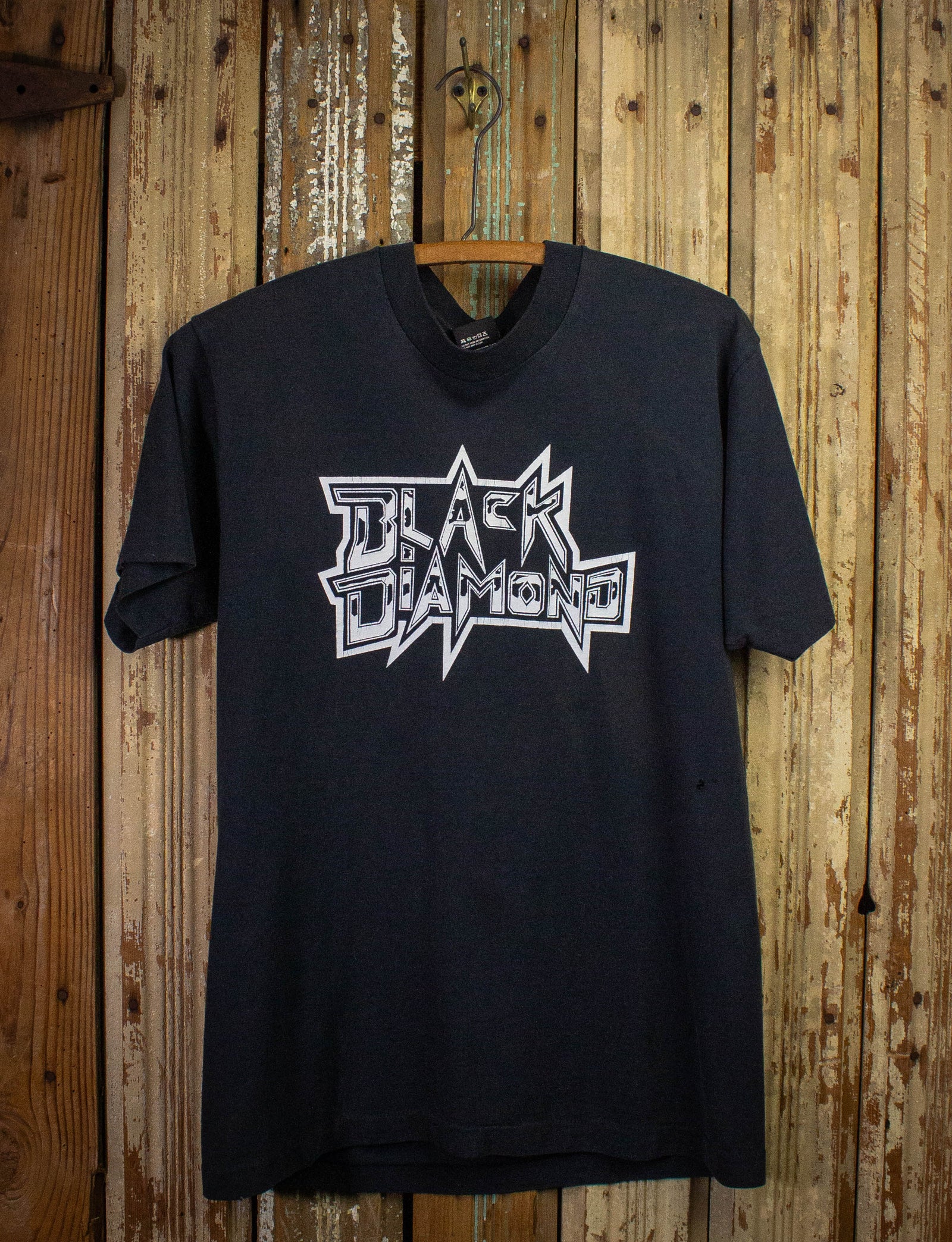 Vintage Black Diamond Concert T Shirt 90s Black Large