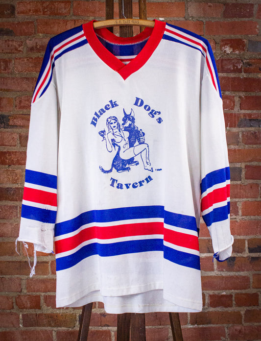 Vintage Black Dog's Tavern Hockey Jersey XL