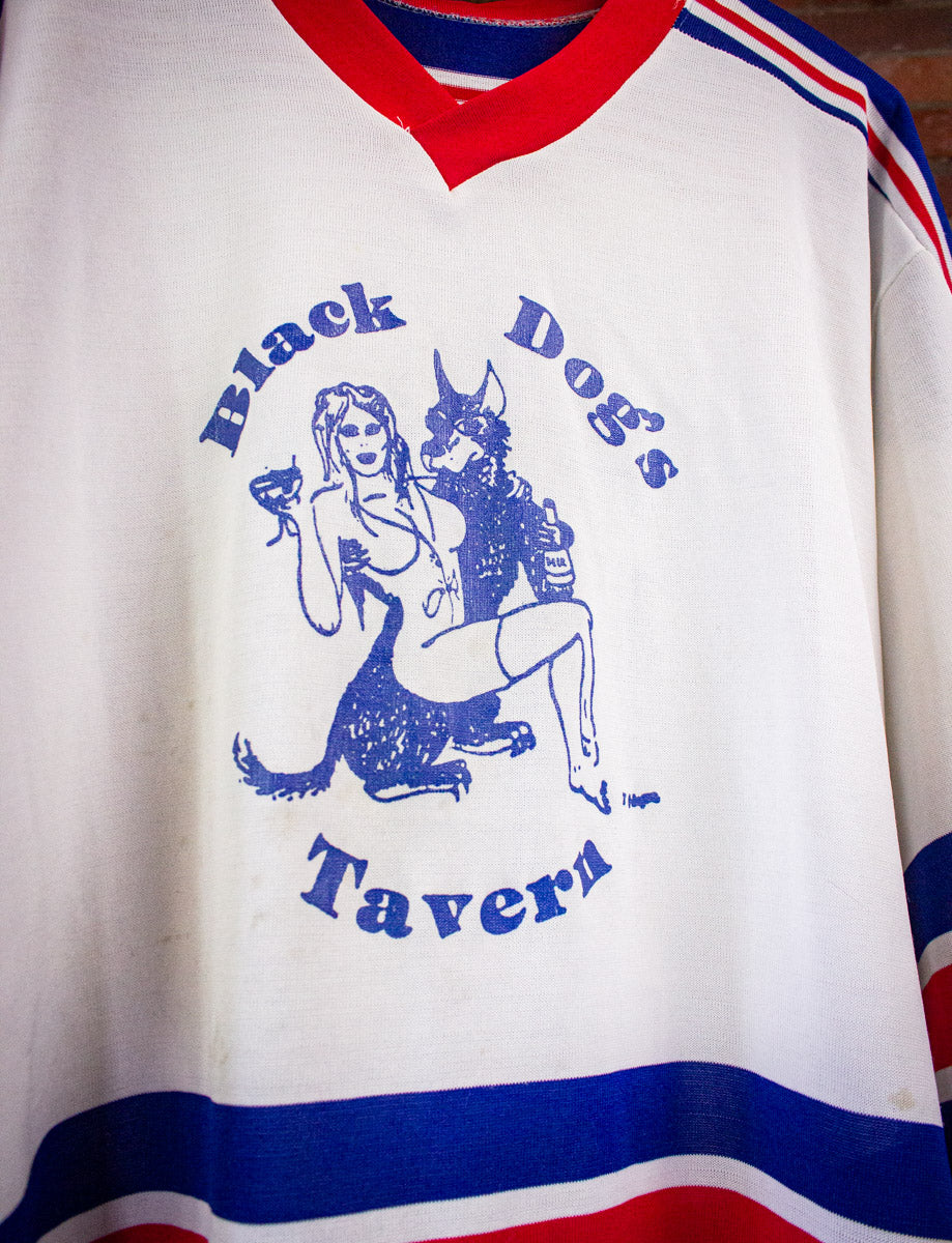 Vintage Black Dog's Tavern Hockey Jersey XL