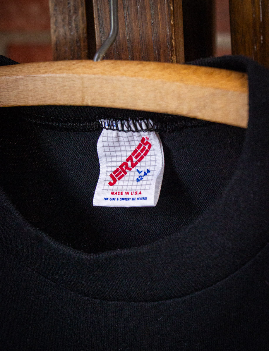 Vintage Black Hills Sturgis Motorcycle Rally Graphic T Shirt 1992 Black Medium