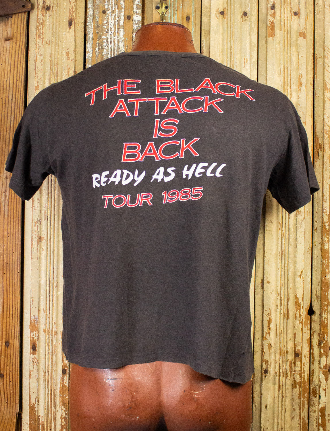 Vintage Black Oak Arkansas Ready As Hell Concert T Shirt 1985 XL