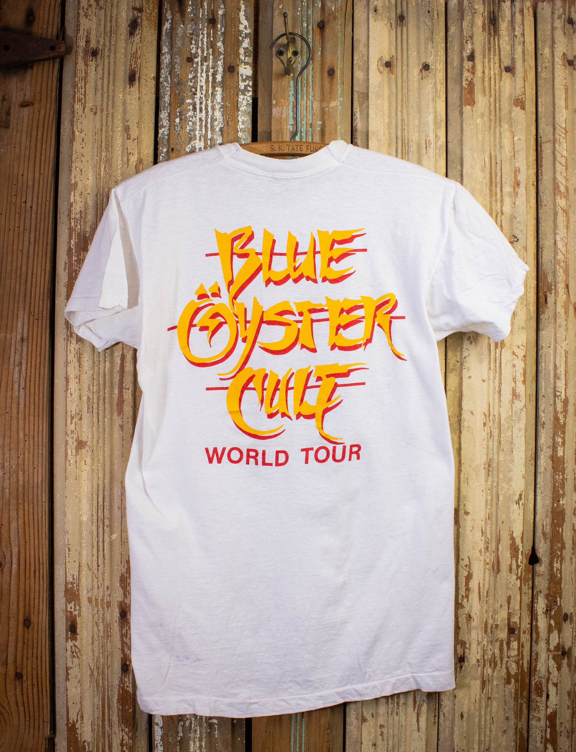 Vintage Blue Oyster Cult Club Ninja World Tour Concert T Shirt 1986 White Small
