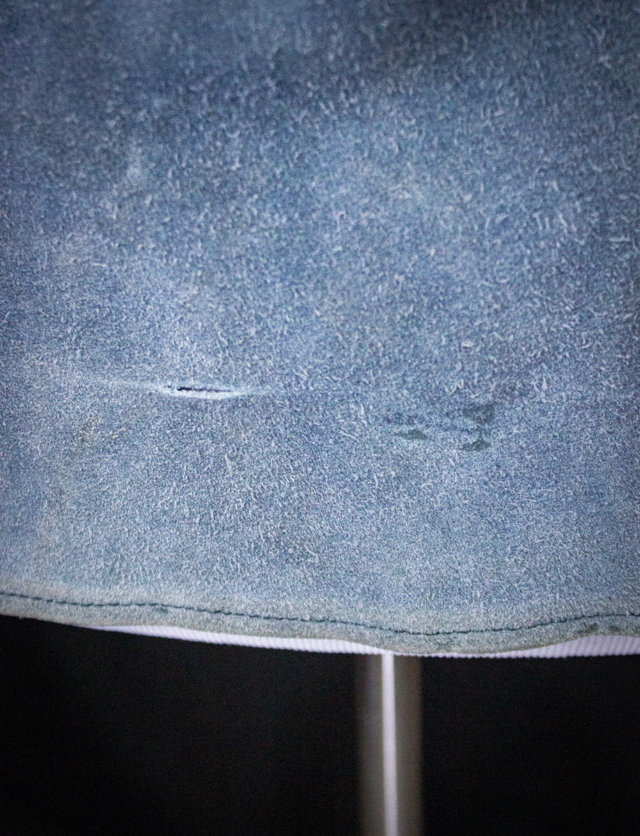 Vintage Blue Suede and Denim "Desert Highway" Suede Jacket 70s Small