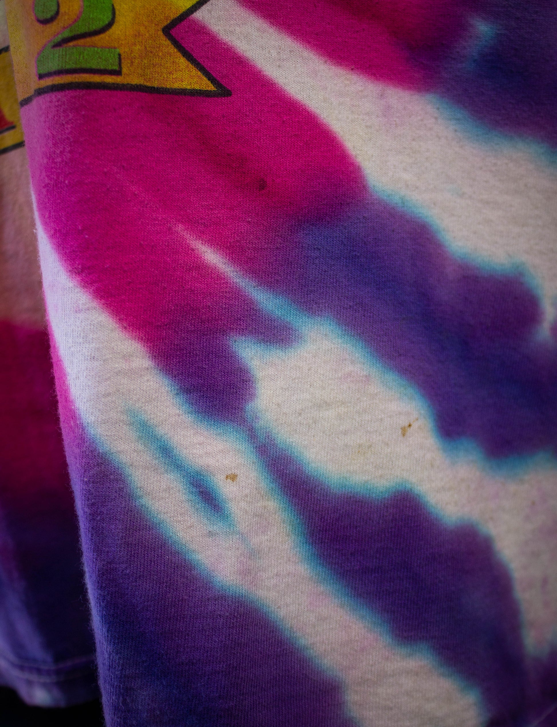 Vintage Bob Dylan Right Upside Your Head Tye Dye Concert T-Shirt 2000 XL