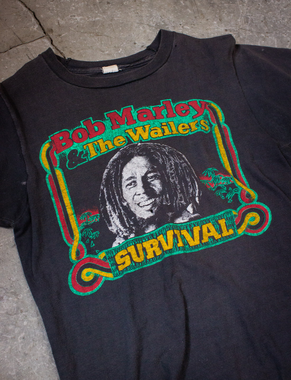 Vintage Bob Marley Survival Concert T Shirt 70s XS