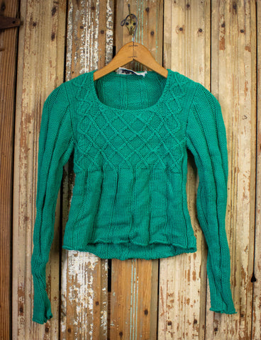 Women's Vintage 70's Turtleneck Sweater Space Dye Pullover Medium