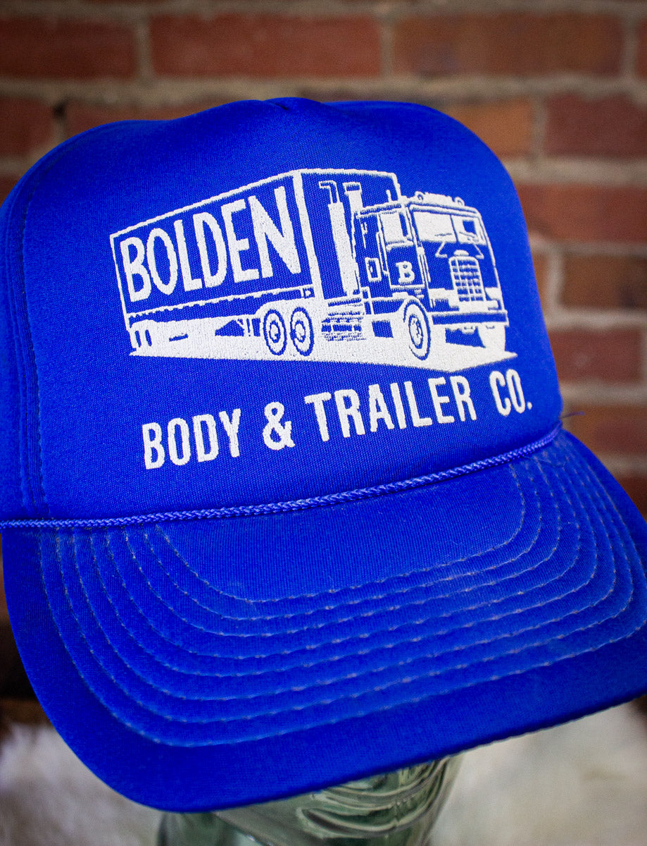 Vintage Bolden Body & Trailer Co Trucker Hat