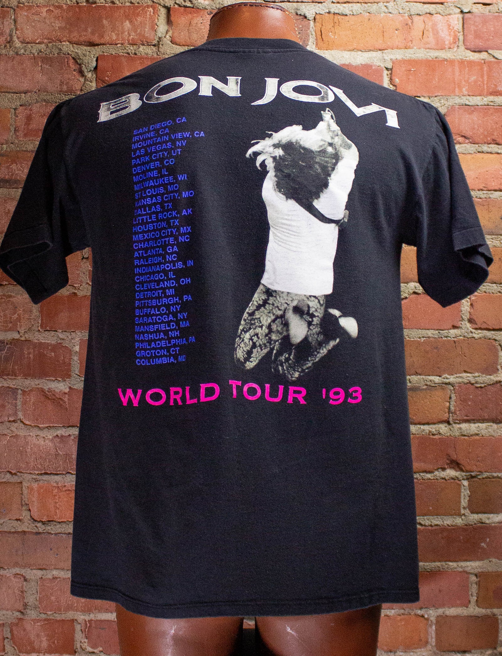 Vintage Bon Jovi Keep The Faith Concert T-Shirt 1993 L