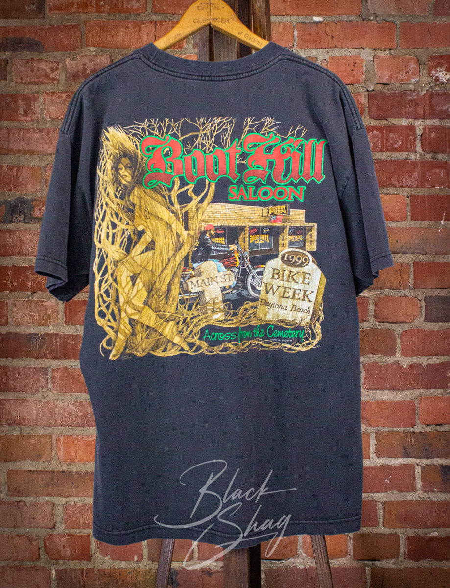 Vintage Boot Hill Saloon Daytona Bike Week Graphic T Shirt 1999 XL