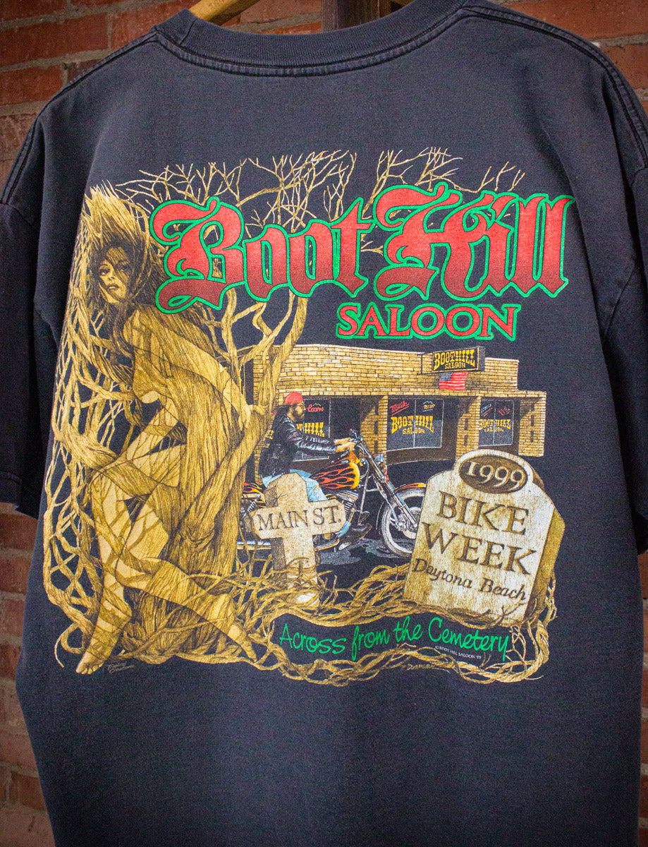 Vintage Boot Hill Saloon Daytona Bike Week Graphic T Shirt 1999 XL