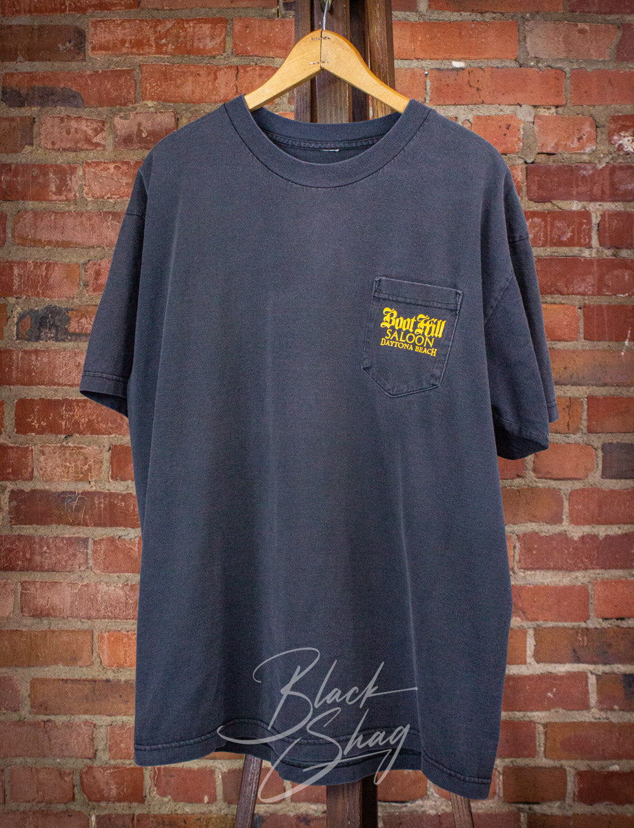 Vintage Boot Hill Saloon Daytona Bike Week Graphic T Shirt 1999 XL