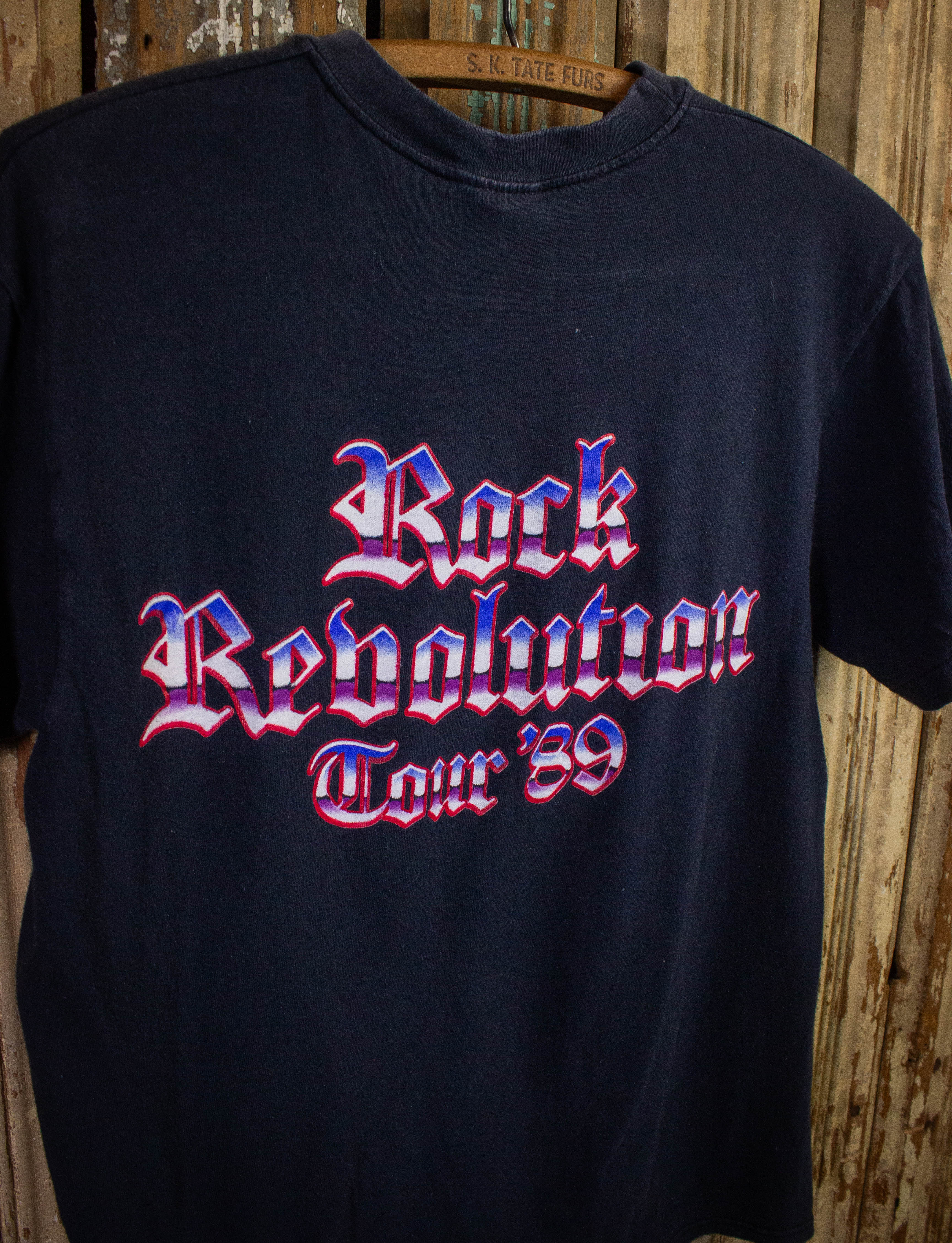 Vintage Britny Fox Rock Revolution Concert T Shirt 1989 Black