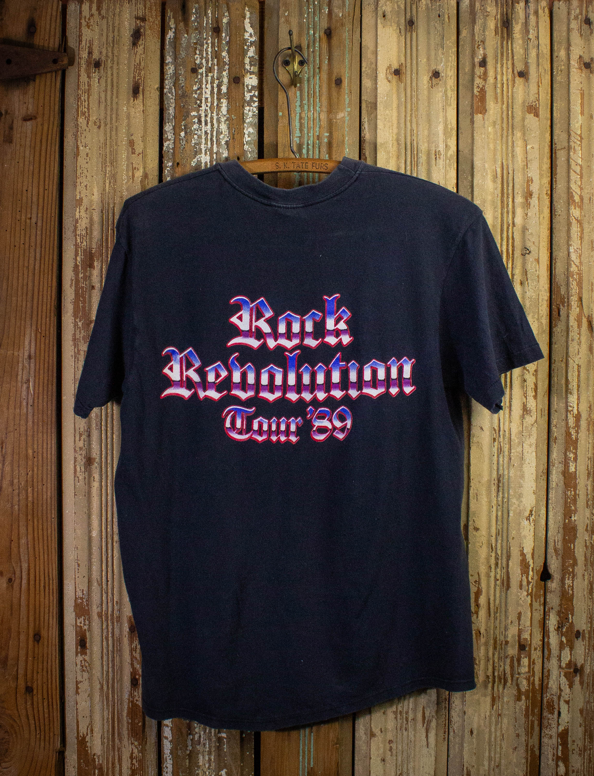 Vintage Britny Fox Rock Revolution Concert T Shirt 1989 Black