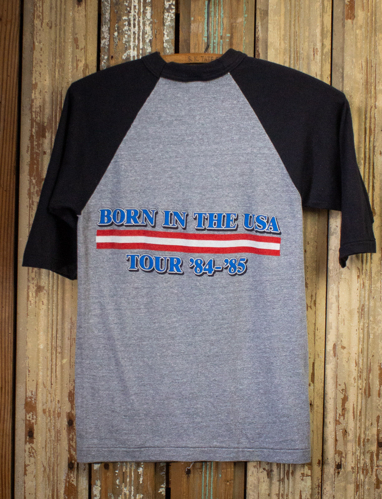 Vintage Bruce Springsteen Born In The USA Concert T Shirt Raglan 1984/85 XS