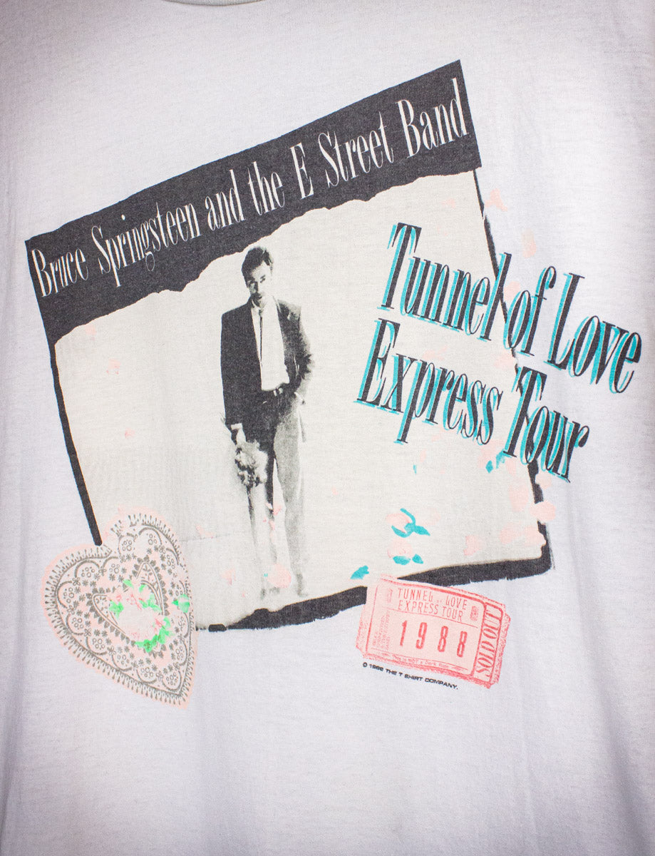 Vintage Bruce Springsteen Tunnel of Love Concert T Shirt 1988 Medium