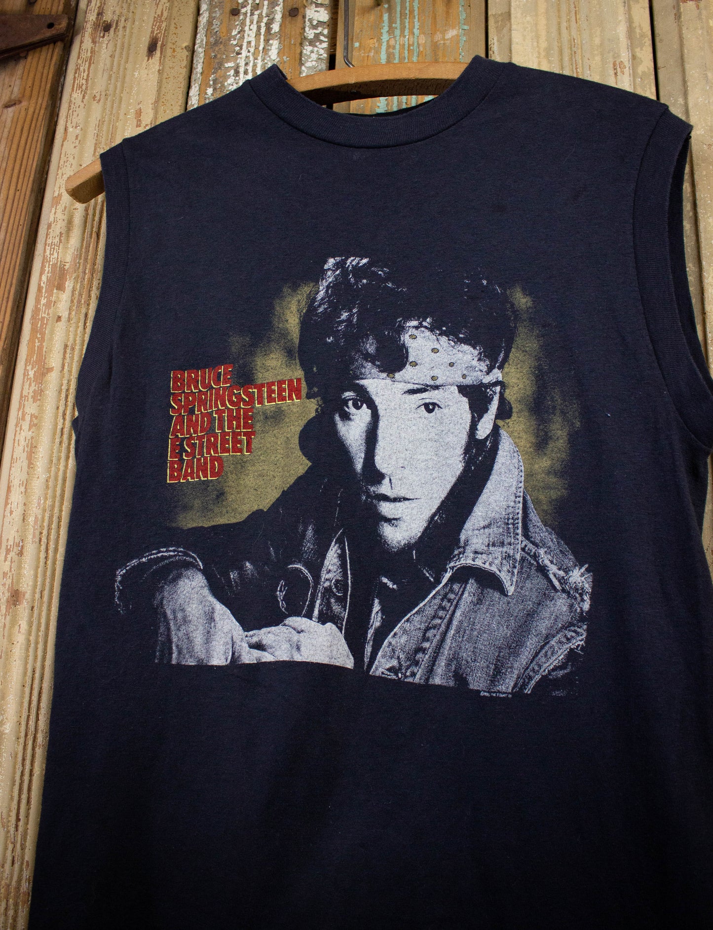 Vintage Bruce Springsteen World Tour Muscle Concert T Shirt 1984-85 Black Medium