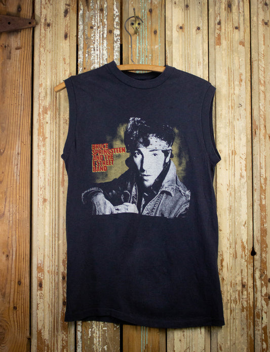 Vintage Bruce Springsteen World Tour Muscle Concert T Shirt 1984-85 Black Medium