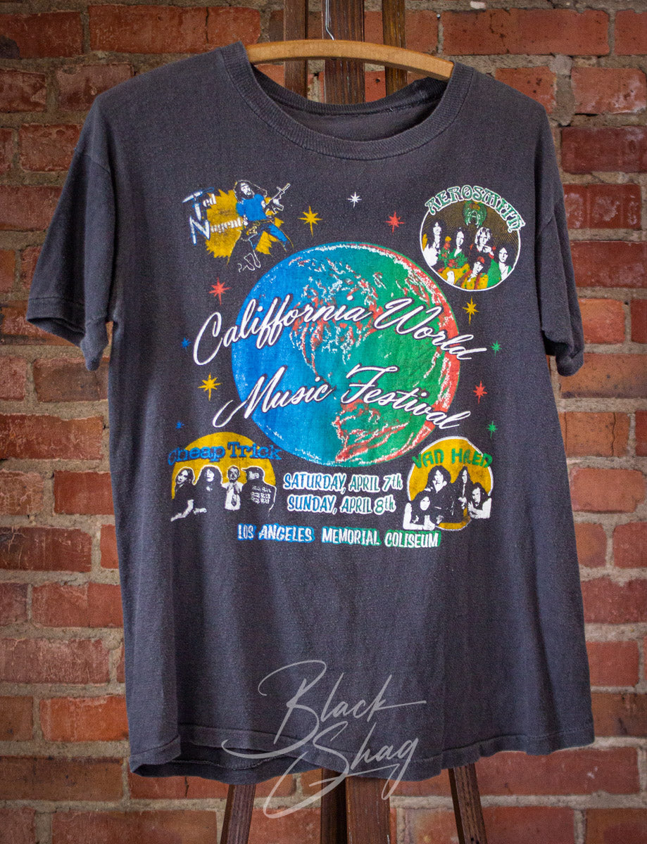 Vintage California World Music Festival Concert T Shirt 1978 Medium